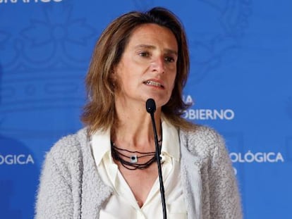 La vicepresidenta cuarta del Gobierno y responsable de Transición Ecológica, Teresa Ribera.