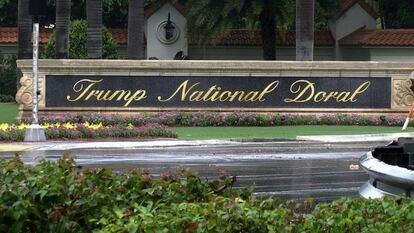 La fachada del Trump National Doral, en Miami, Florida.