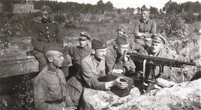Soldats polonesos, el 1920, durant la Gran Guerra.