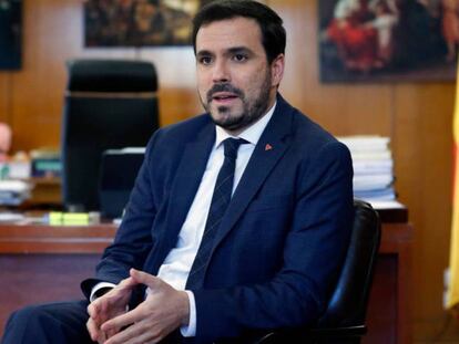 El ministro de Consumo, Alberto Garzón.