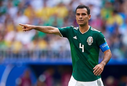 Rafael Marquez con la camiseta de la selección mexicana en el Mundial de Rusia 2018.