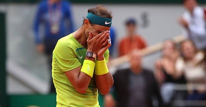 Rafa Nadal, este domingo tras ganar Roland Garros.