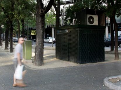 Estación de medición de contaminación en Emilio Castelar.