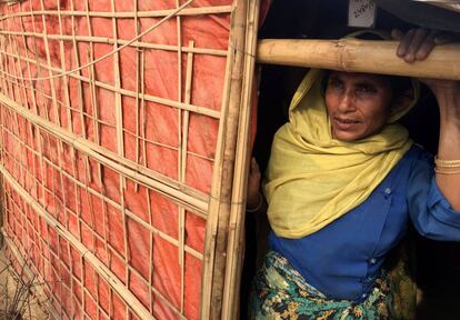 Arafa Begum, refugiada rohingya, en el campo de Chakmakul en Bangladés.