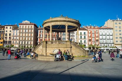 Plaza del Castillo de Pamplona Navarra