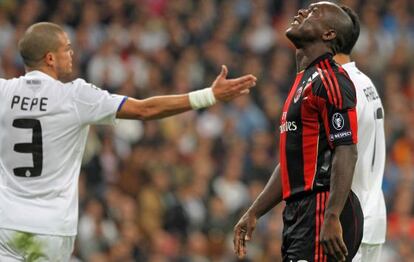 El centrocampista Seedorf en un partido de la 'Champions'