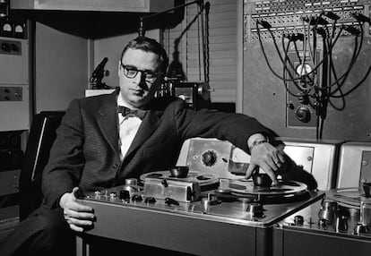 Rudy Van Gelder, en su estudio de grabación.