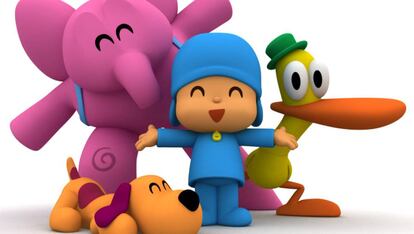 Personajes de la serie Pocoyó creados por la productora Zinkia.