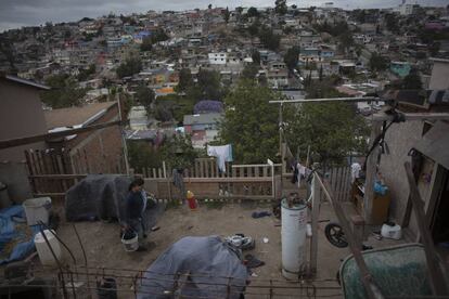 Vista panorámica del barrio Lomas Taurinas, en Tijuana (México).