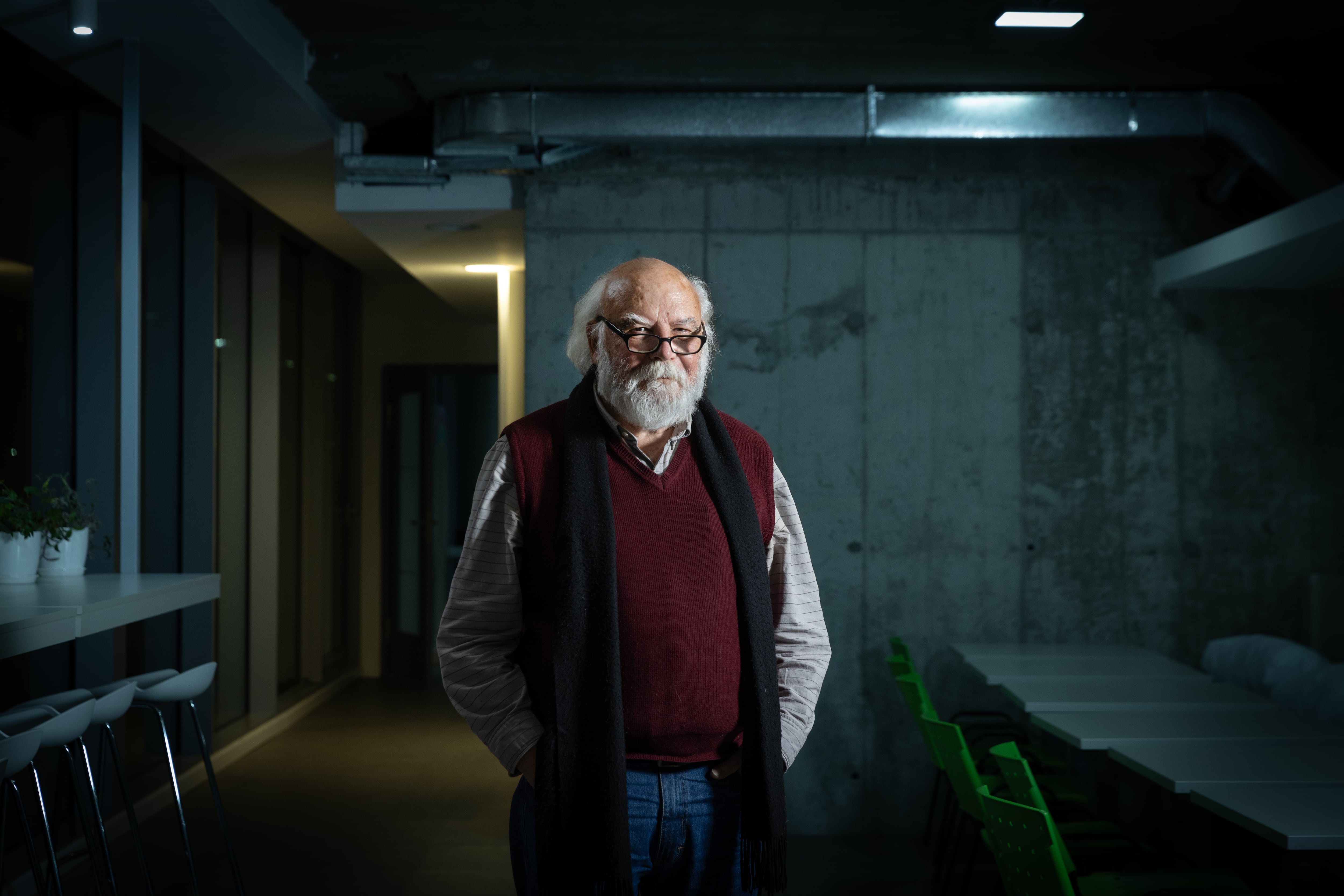 Juan Sasturain en Buenos Aires. 