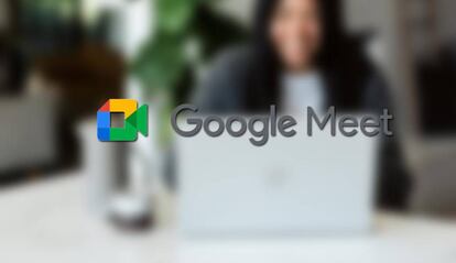 Logo de Google Meet con fondo