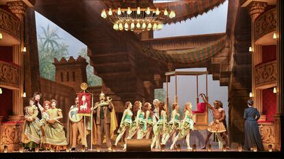 Un instante de la representación de 'El fantasma de la ópera' en el teatro Rossetti de Trieste, en julio de 2023.