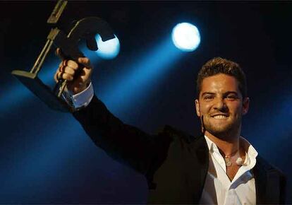 David Bisbal, después de la entrega del premio Ondas.