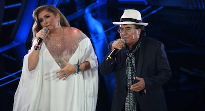 Romina y Al Bano, en el Festival de San Remo 2020.