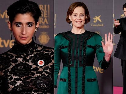 Alba Flores, Sigourney Weaver y los Javis en la alfombra roja de los Premios Goya 2024