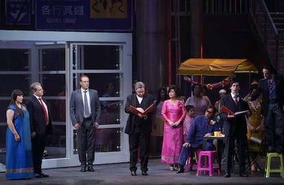 Ensayo de la ópera 'Madama Butterfly', de Giacomo Puccini, en el Teatro Real.
