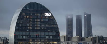 Sede de BBVA, en el Barrio de las Tablas de Madrid.