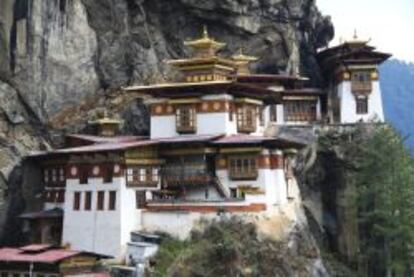 Monasterio Taktsang Goemba (Tiger&rsquo;s Nest), en la regi&oacute;n de Paro.  