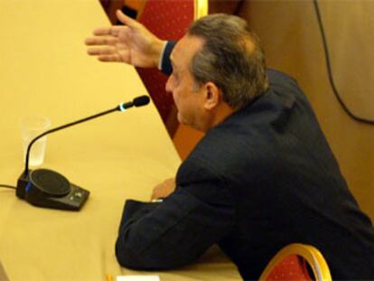 El abogado Juan Piqué Vidal, durante su declaración en el juicio.