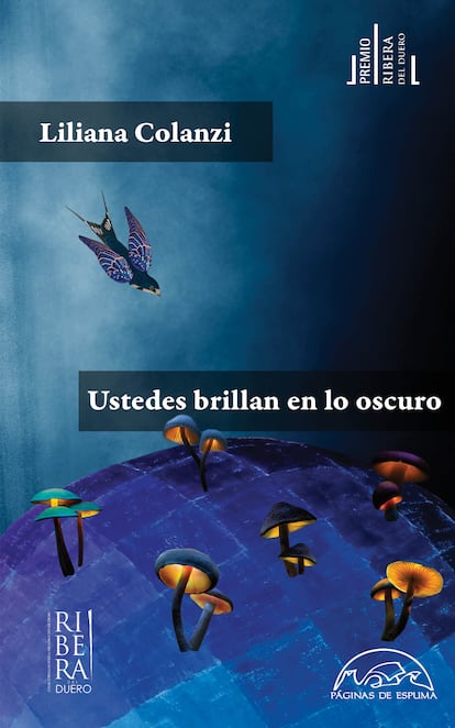 portada libro 'Ustedes brillan en lo oscuro', LILIANA COLANZI. EDITORIAL PÁGINAS DE ESPUMA