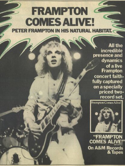 Pasquín promocional de Frampton, en 1976.