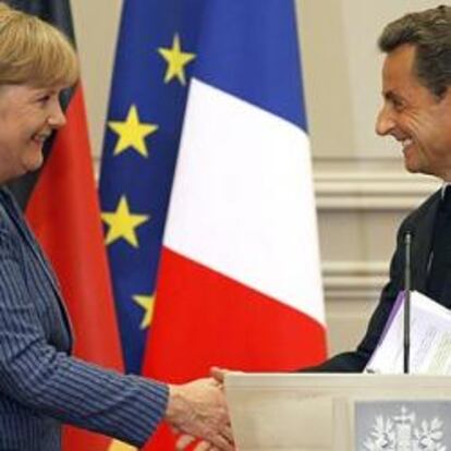 Angela Merkel y Nicolas Sarkozy, el 16 de agosto de 2011