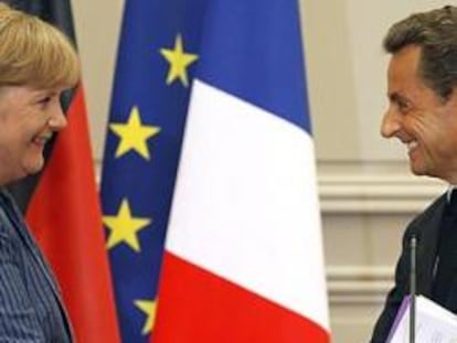 Angela Merkel y Nicolas Sarkozy, el 16 de agosto de 2011