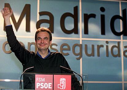 José Luis Rodríguez Zapatero, ayer, en la clausura de la convención municipal de la FSM.
