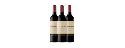 Imagen del pack de tres botellas de vino Lleiroso Ribera de Duero.