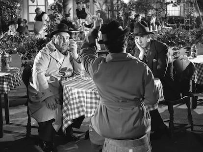 Fotograma inédito de<i> El gran dictador</i>, descubierto la semana pasada en los archivos de Chaplin en Bolonia (Italia).