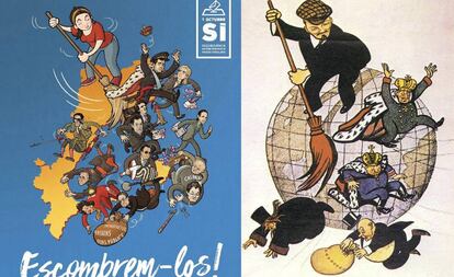El cartell de la CUP i el soviètic.