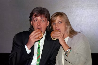 Paul McCartney hamburguesas vegetales Linda McCartney