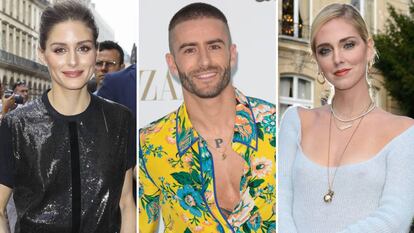 'Influencers' de izquierda a derecha: Olivia Palermo, Pelayo Díaz y Chiara Ferragni.