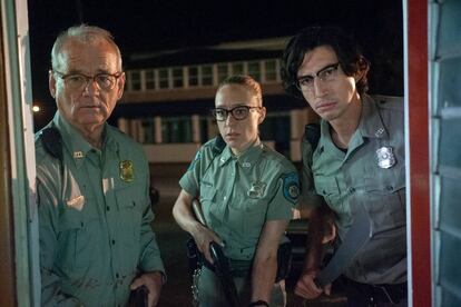 Bill Murray, Chloë Sevigny y Adam Driver, en el filme.