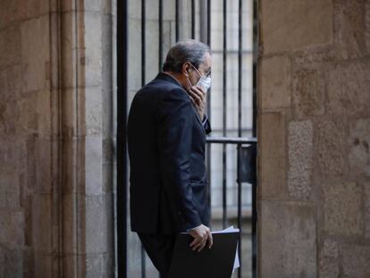  Torra, al Palau de la Generalitat. 