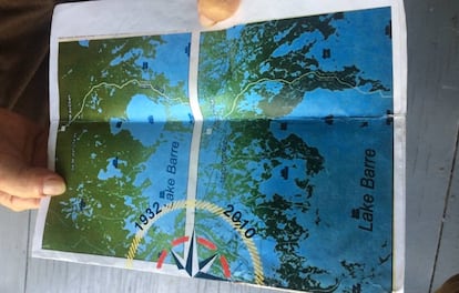 Un mapa muestra la evolución de la isla de 1932 a 2010