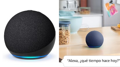 Echo dot, el altavoz inteligente más famoso de Amazon.