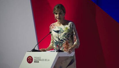 Doña Letizia durante su discurso.