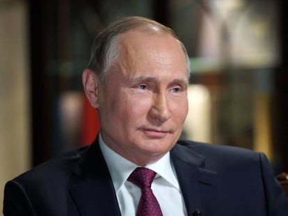 El presidente ruso, Vladímir Putin, a principios de marzo durante una entrevista en Kaliningrado.