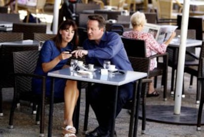 The British PM and his wife in Palma de Mallorca in 2012.