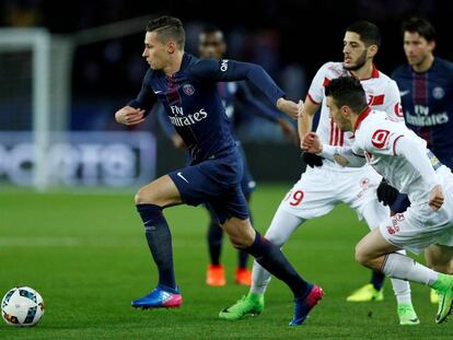 El jugadore del PSG, Julian Draxler, en acción.