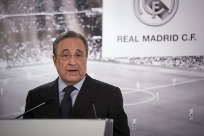Florentino Pérez, presidente del Real Madrid.