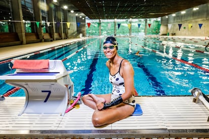 Teresa Perales, en la piscina del Centro de Alto Rendimiento de Madrid el pasado 22 de agosto.