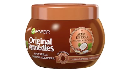 mascarilla capilar con aceite de coco de Garnier.