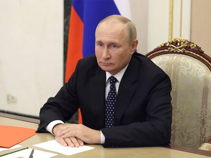 El presidente ruso, Vladímir Putin, el jueves en el Kremlin.