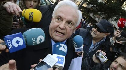 José Luis Baltar llegando al juzgado