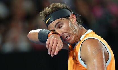 Nadal, durante la final del Open de Australia.