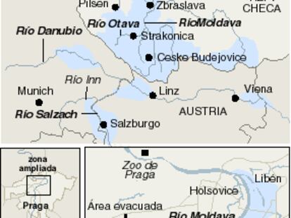 Las lluvias obligan a evacuar a 50.000 personas en el casco viejo de Praga