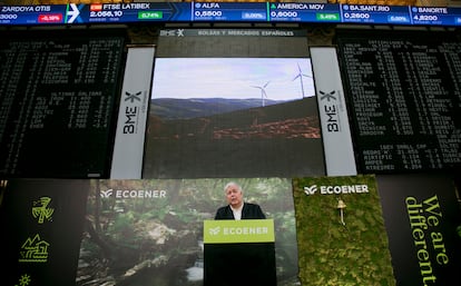 Luis de Valdivia, consejero delegado de Ecoener, en la salida a Bolsa de la firma el pasado 4 de mayo.