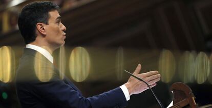 El secretari general del PSOE, Pedro Sánchez, aquest dimecres.